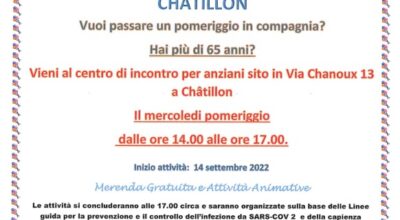 APERTURA CENTRO ANZIANI