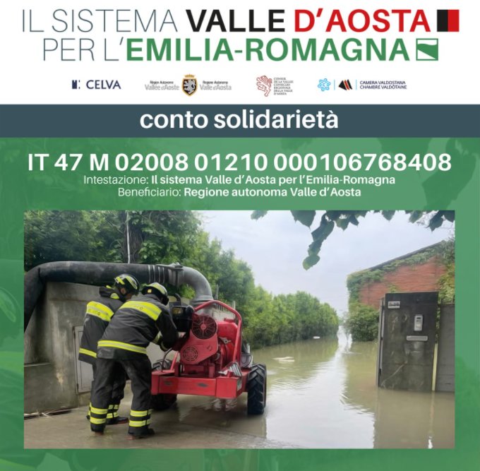 RACCOLTA FONDI PER ALLUVIONE EMILIA ROMAGNA