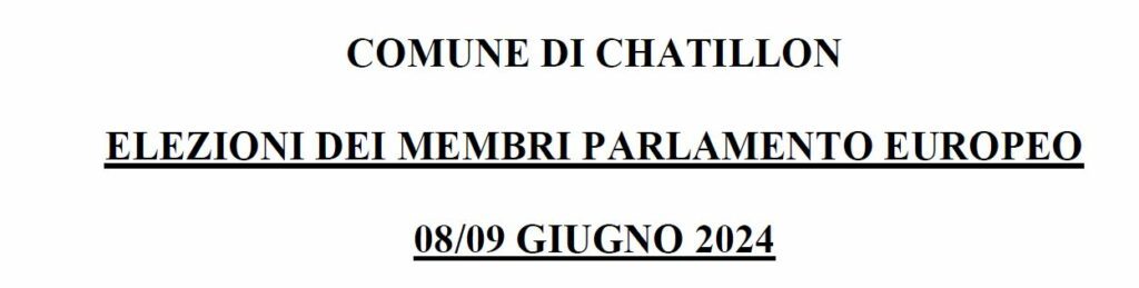 Elezioni Europee – Candidature