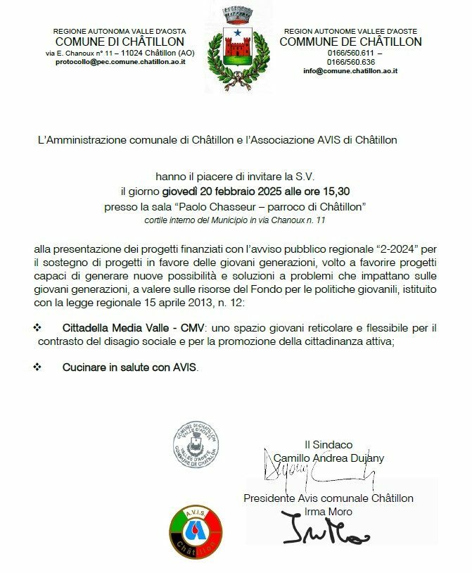 Presentazione dei progetti finanziati con l’avviso pubblico regionale “2-2024” per il sostegno di progetti in favore delle giovani generazioni